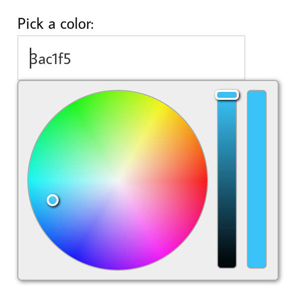 color wheel rbg picker