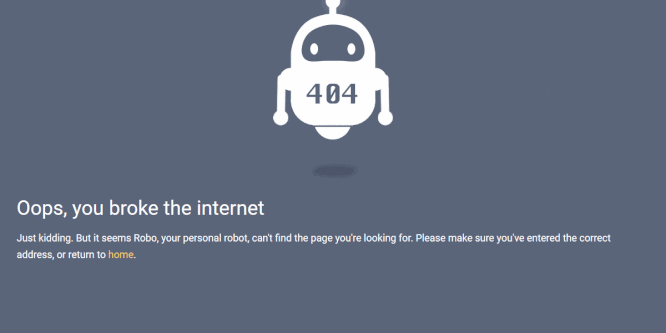 ROBO 404 PAGE