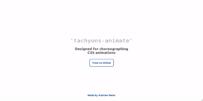 TACHYONS-ANIMATE