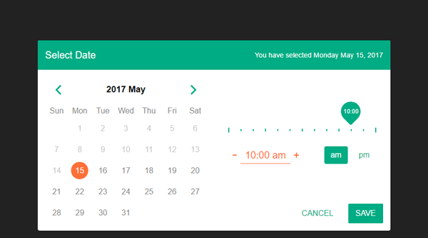 DATE AND TIME PICKER