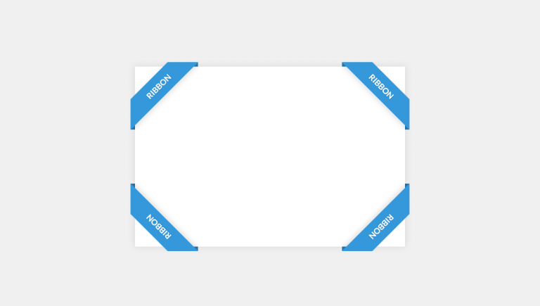 PURE CSS CORNER RIBBON