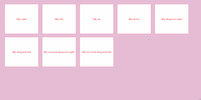 CSS 3D FLIP CARDS