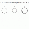 CSS3 ANIMATIONS SPINNERS