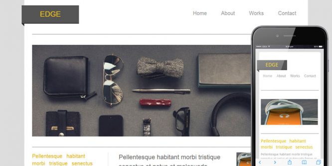 Edge – blogging website and mobile Template