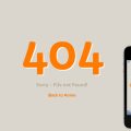 Funky 404 Page Not Found Mobile Website Template