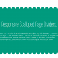 RESPONSIVE SCALLOPED PAGE DIVIDERS