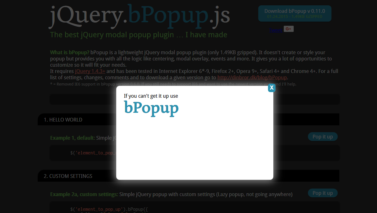 BPOPUP