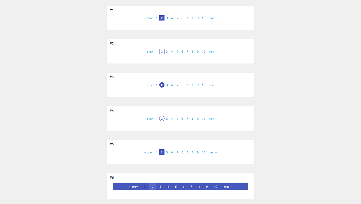 CSS PAGINATION