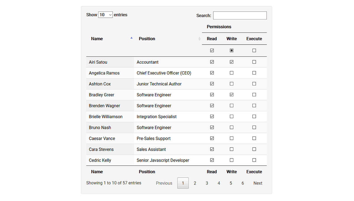 JQUERY DATATABLES CHECKBOXES