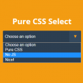 PURE CSS SELECT