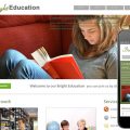 Bright Education Web template and mobile website template for educational institutions