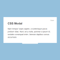 BASIC CSS MODAL