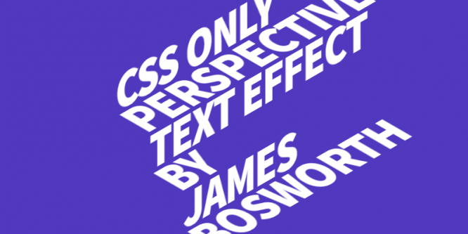 CSS PERSPECTIVE TEXT HOVER