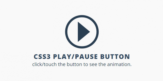 CSS3 PLAY/PAUSE BUTTON