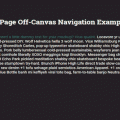 FULL PAGE OFF-CANVAS NAVIGATION