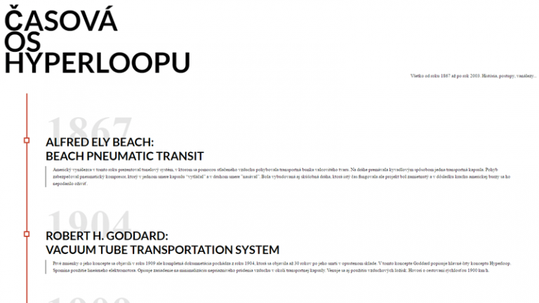 HYPERLOOP TIMELINE