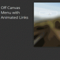 OFF CANVAS MENU WITH ANIMATED LINKS