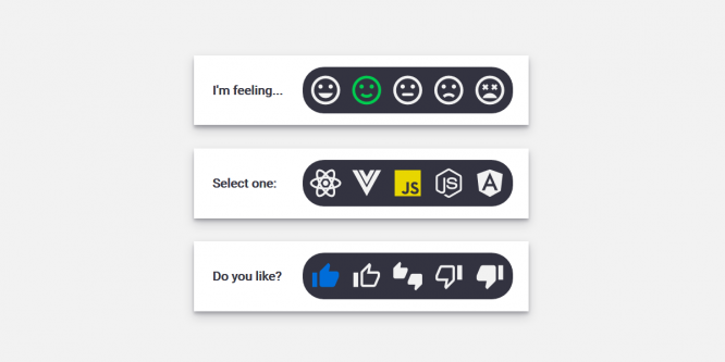 PURE CSS-SVG RADIO SELECTOR BUTTONS