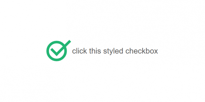 SIMPLE STYLED CHECKBOX
