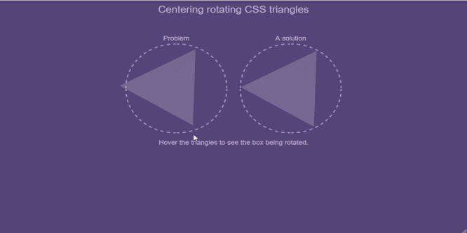 CENTROID-CENTRED CSS TRIANGLE