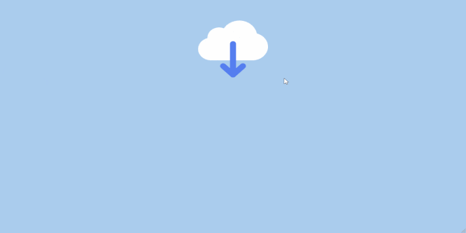 CLOUD DOWNLOAD BUTTON ANIMATION