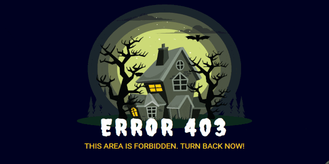 ERROR 403 – FORBIDDEN