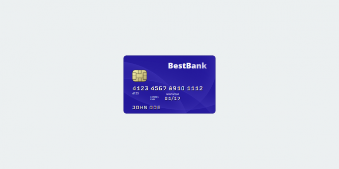 HTML AND CSS CREDIT CARD