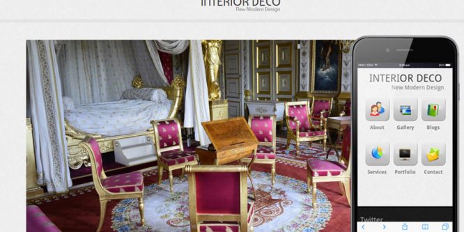 Interior Deco Web And Mobile Website Template