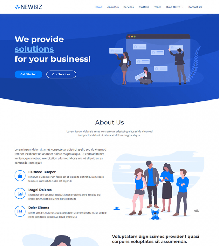 NewBiz – Bootstrap Corporate Business Template