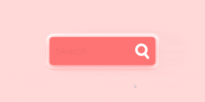 SEARCH FORM WITH ANIMATED SEARCH BUTTON