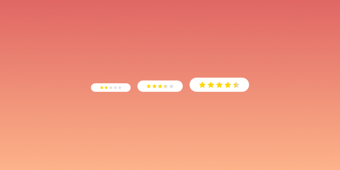 STANDALONE SVG CSS-ONLY STAR RATING COMPONENT