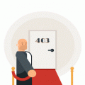 THE BOUNCER AT 403 ERROR PAGE