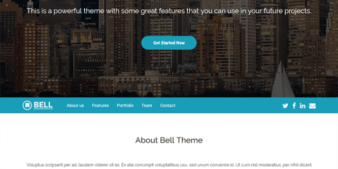 Bell – Free Multipurpose Bootstrap 4 Template