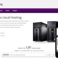 Cloud Hosting Domain Name Mobile Web Template