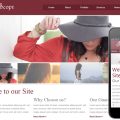 Fotoria Scope web and mobile website template