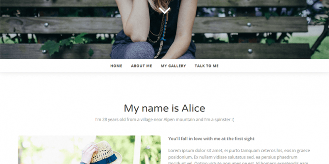 HTML Bootstrap template – Lonely
