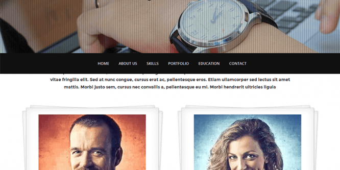 Free HTML bootstrap template – My Resume