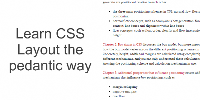 LEARN CSS LAYOUT. THE PEDANTIC WAY