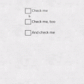PENCIL AND PAPER CHECKBOXES