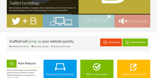 Scaffold Metro Style Bootstrap Template