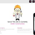 Professor Under Construction Mobile Website Template