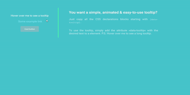 FANCY & ANIMATED TOOLTIP – CSS ONLY
