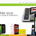 Mobile Store E-commerce Shopping cart Mobile website Template