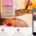 Skin Care Beauty Mobile Website Template