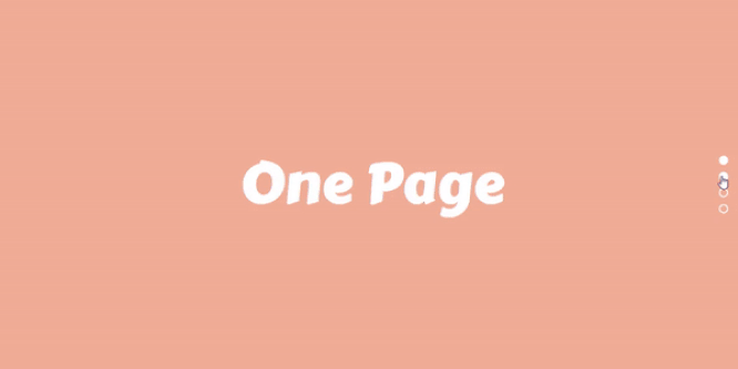 ONE PAGE SCROLL