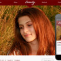 Beauty Parlour Mobile Website Template