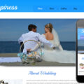 Happiness wedding planner Mobile Website Template
