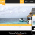 Travel On a travel guide Mobile Website Template