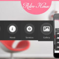 Retro House interior architects Mobile Website Template