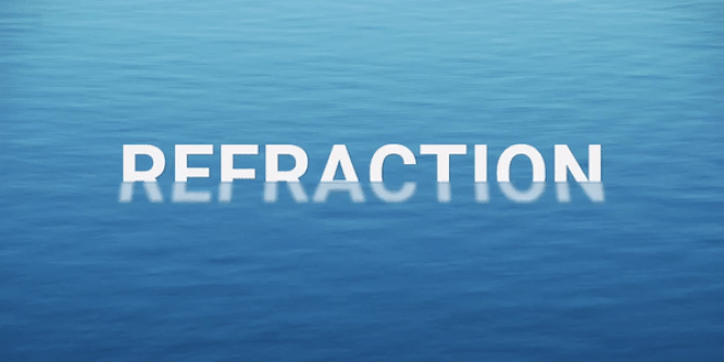 REFRACTED FLOATING TEXT EFFECT